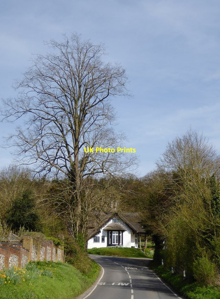 Photo 6"x4" Cottage orn\u00c3\u00a9: The Lodge, Sulham (3) Sulham c2017