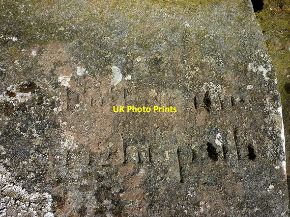 Photo 6"x4" Inscription on stile with carved step near Brackenbottom Lowgill\/SD6564 c2017