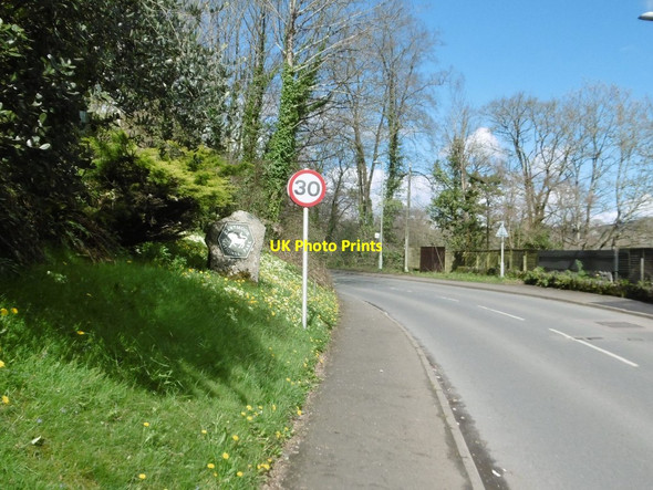 Photo 6"x4" Buckfast, national park marker Buckfastleigh c2017