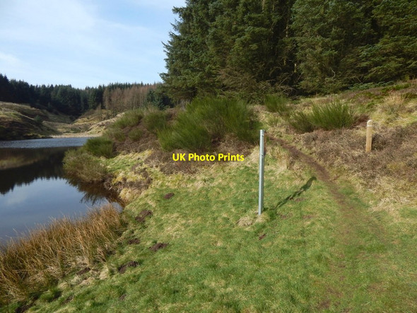 Photo 6"x4" Path beside a reservoir Bowling\/NS4473 c2017
