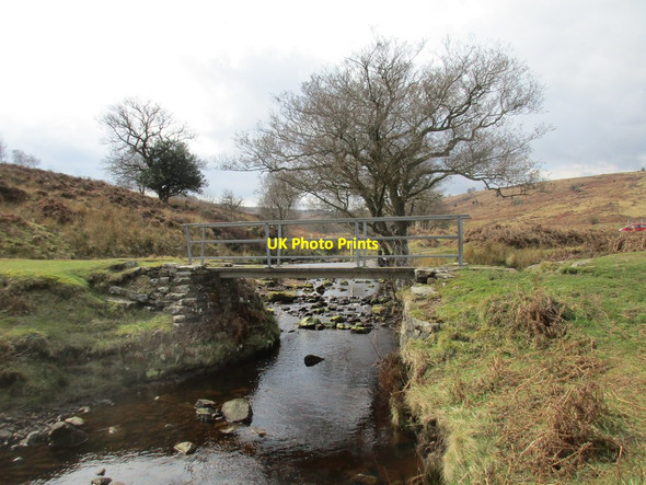 Photo 6"x4" Footbridge over Wheeldale Gill Goathland c2017