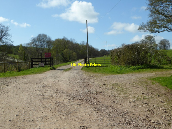 Photo 6"x4" Entrance to Trefaldu Cwmcarvan c2017