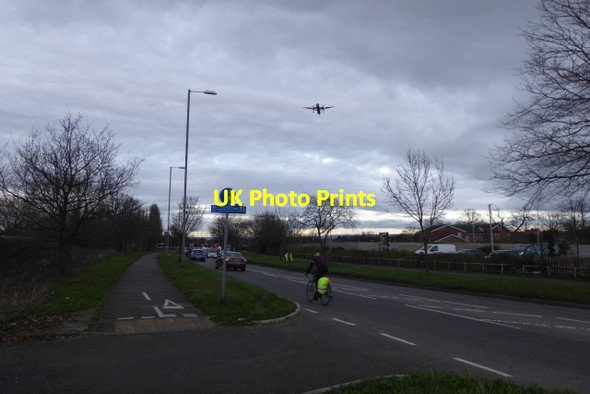 Photo 6"x4" Cycle path along Styal Road Moss Nook\/SJ8385 c2017