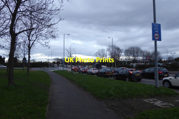 Photo 6"x4" Road junction on Styal Road Gatley c2017