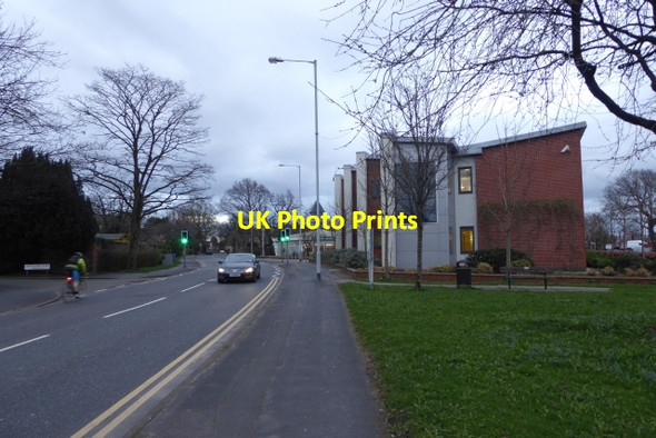 Photo 6"x4" Finney Lane near the junction with Queensway Heald Green c2017