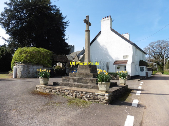 Photo 6"x4" Memorial Cross, Buckerell Buckerell c2017