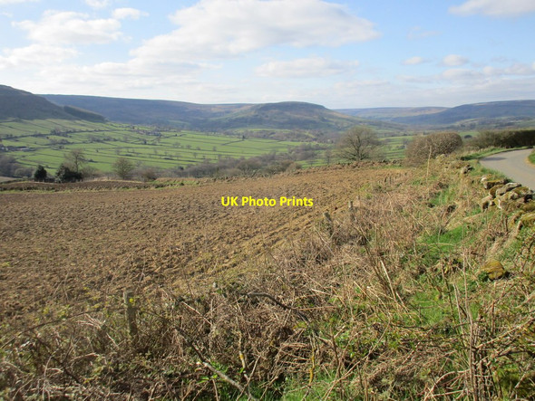 Photo 6"x4" View across Farndale Church Houses c2017