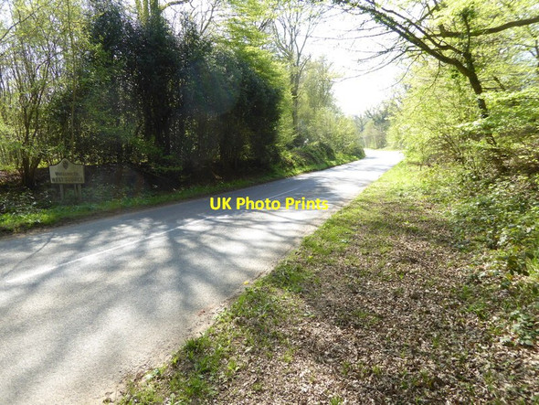 Photo 6"x4" County boundary on Freshfield Lane Furner's Green c2017