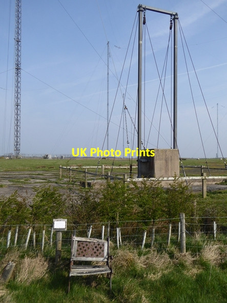 Photo 6"x4" Anchor point for transmission mast at Anthorn Cardurnock c2017