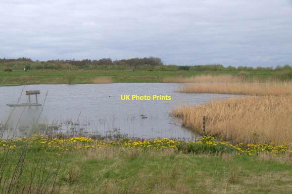 Photo 6"x4" View over the lake at Watchtree Nature Reserve Great Orton c2017