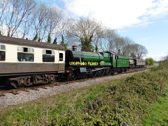 Photo 6"x4" Raveningham Hall brings a train into Dunster Marsh Street c2017