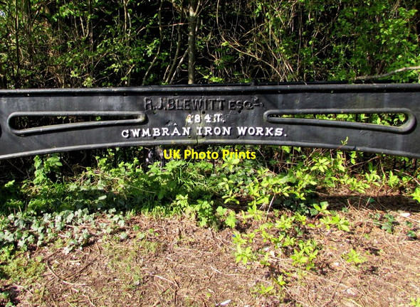 Photo 6"x4" Marker for the former Cwmbran Iron Works, Old Cwmbran Cwmbran\/Cwmbr\u00e2n c2017