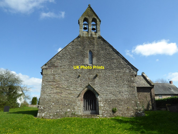 Photo 6"x4" West wall of Gwernesney church Gwernesney c2017