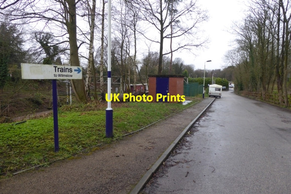 Photo 6"x4" Road to Styal Station Handforth c2017