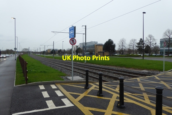Photo 6"x4" Tramway for Manchester Airport Moss Nook\/SJ8385 c2017