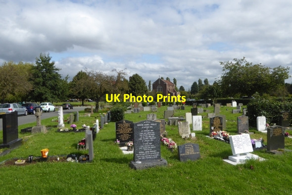 Photo 6"x4" Graves in Landican Cemetery Heswall c2016