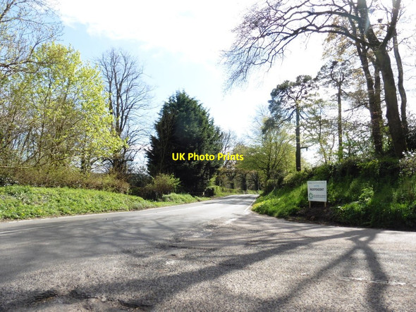 Photo 6"x4" Junction on Chard Road Waggs Plot c2017