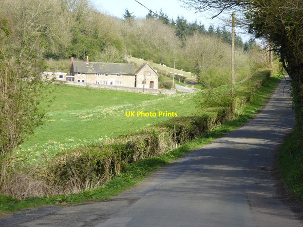 Photo 6"x4" Country road approaching Woolhope Cookshoot Woolhope Cockshoot c2017