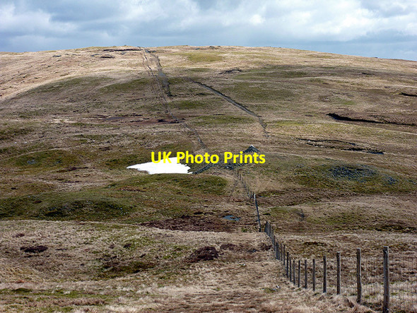 Photo 6"x4" The route from Plynlimon to Pen Pumlumon Arwystli Llyn Llygad Rheidol c2013