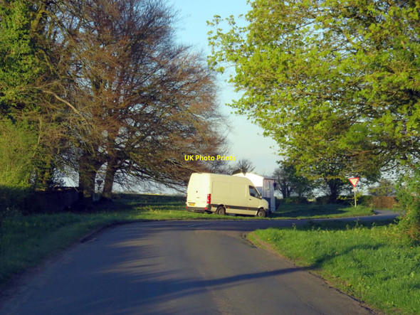 Photo 6"x4" A rural road nears the A361 Sarsden c2017