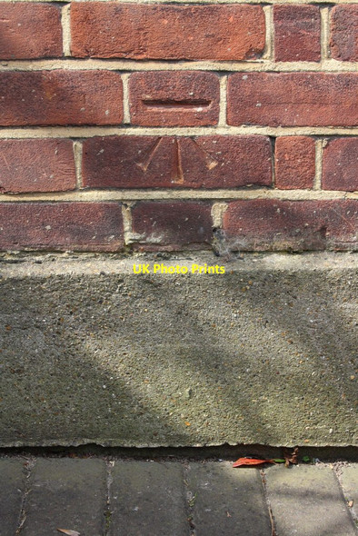 Photo 6"x4" Benchmark on #46 Mount Avenue Ealing c2016