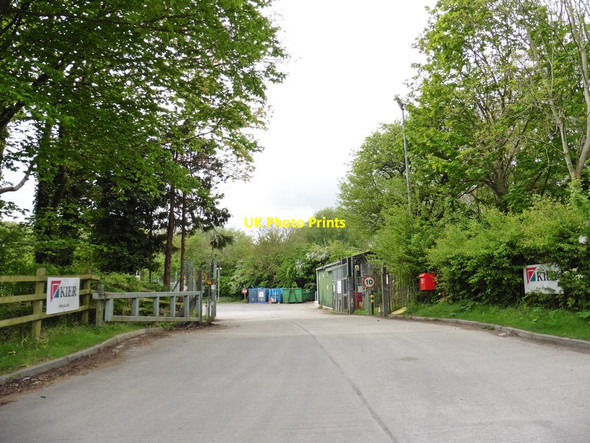 Photo 6"x4" Entrance, Bristol Water depot Barrow Gurney c2017