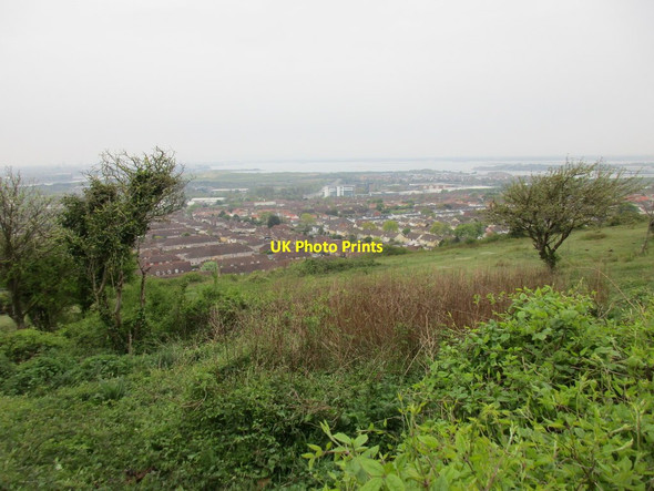 Photo 6"x4" View over Paulsgrove Paulsgrove c2017