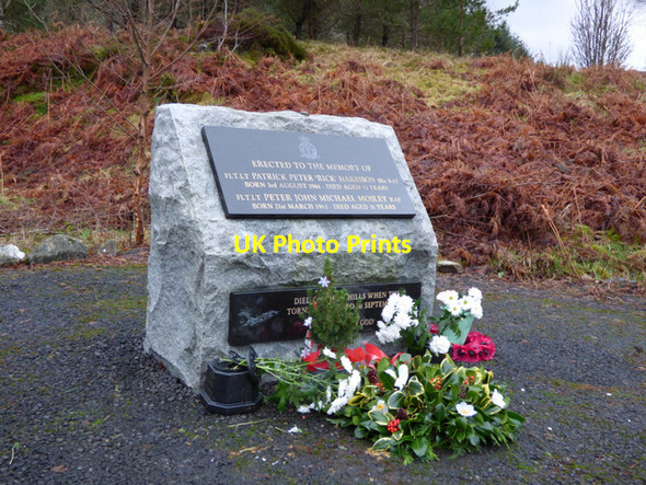Photo 6"x4" RAF memorial in Glen Ogle Ardchyle c2015