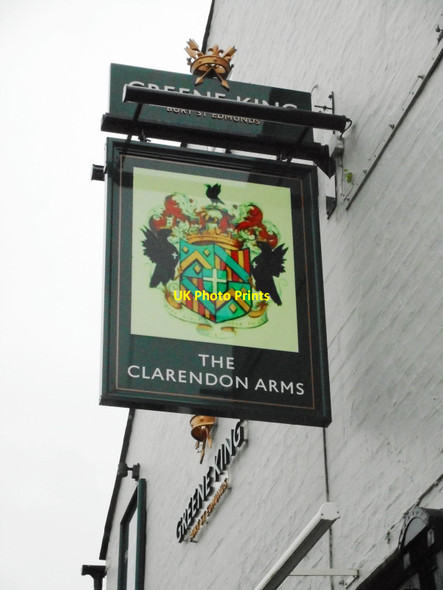 Photo 6"x4" The Clarendon Arms sign Cambridge\/TL4658 c2017
