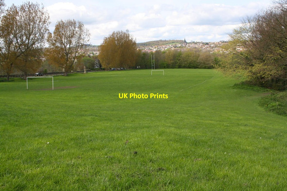 Photo 6"x4" Football pitch at Bramley Fall Park Horsforth c2017
