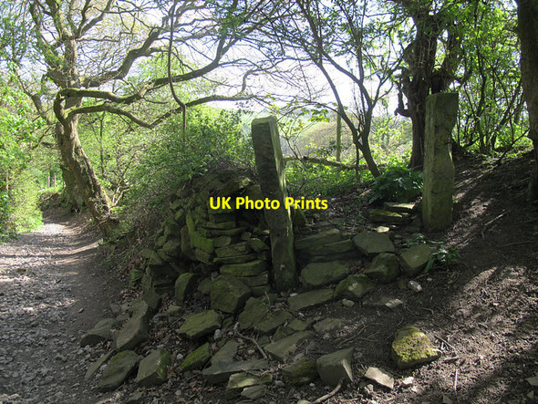 Photo 6"x4" An old gateway at Lower Bankhouse  Pudsey\/SE2233 c2017
