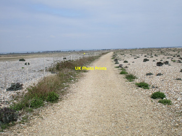 Photo 6"x4" Path along the shingle ridge, Church Norton Church Norton c2017