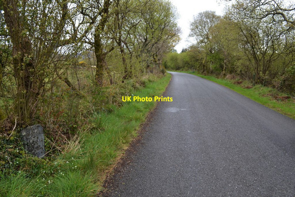 Photo 6"x4" Milestone On Former A487 Golan c2017
