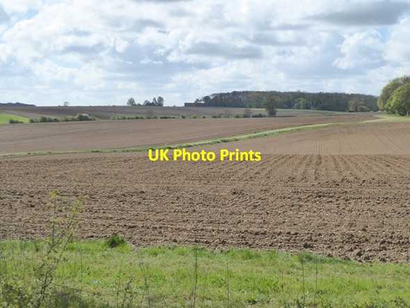 Photo 6"x4" Ploughed fields at Hoo Letheringham c2017