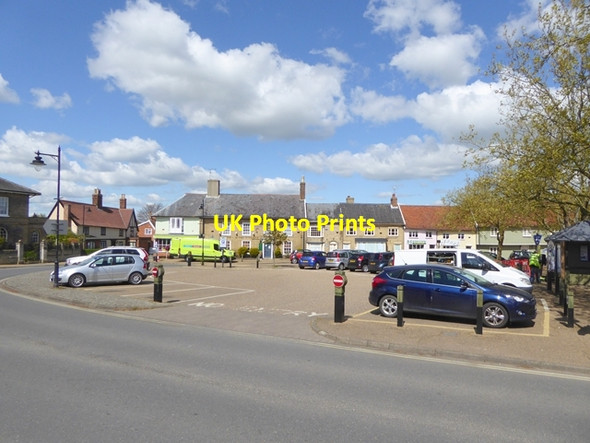 Photo 6"x4" Village Square, Wickham Market Wickham Market c2017