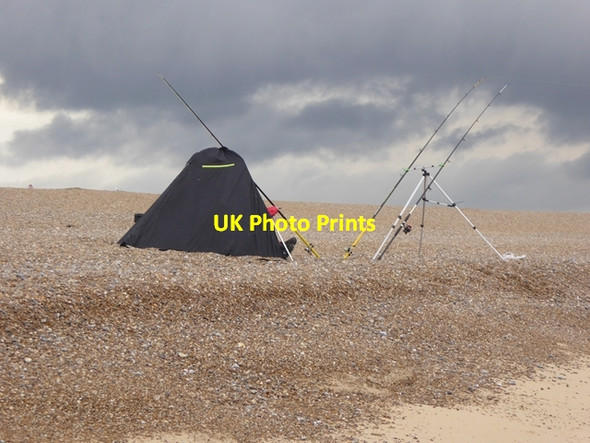 Photo 6"x4" Sea angler on Dunwich beach Dunwich c2017 P1