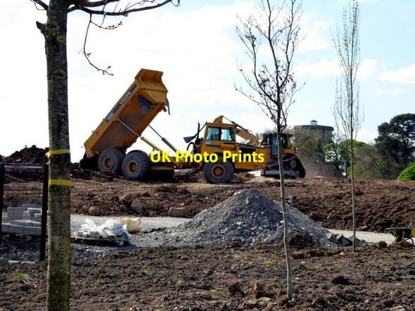 Photo 6"x4" Final site works, Omagh New Enhanced Hospital Omagh c2017