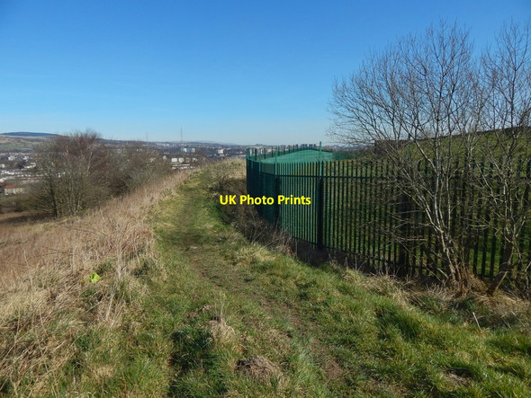 Photo 6"x4" Fence around a covered reservoir Erskine c2017