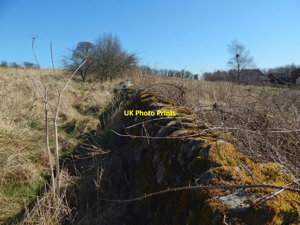 Photo 6"x4" Dry-stone wall Erskine c2017