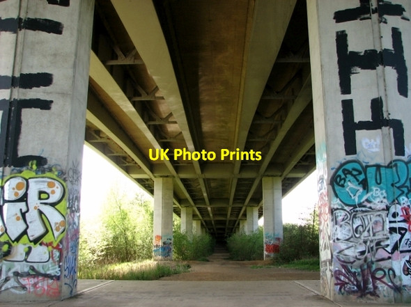 Photo 6"x4" Postwick viaduct graffiti Postwick c2017