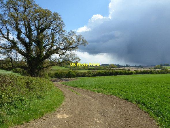 Photo 6"x4" Farmland track Idlicote c2017