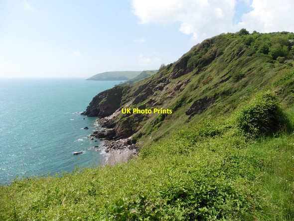 Photo 6"x4" Southdown Cliff Brixham c2017