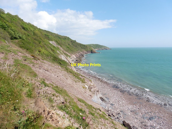 Photo 6"x4" Southdown Cliff Brixham c2017