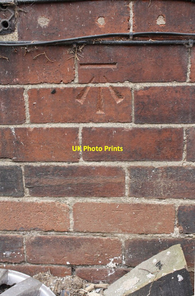 Photo 6"x4" Benchmark on #80 Swinnow Lane Pudsey\/SE2233 c2017