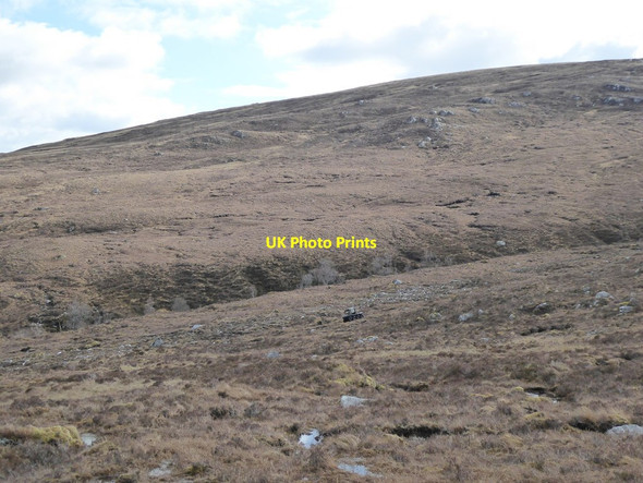 Photo 6"x4" ATV crossing moorland by the Allt Gharagain Allt Gharagain c2017
