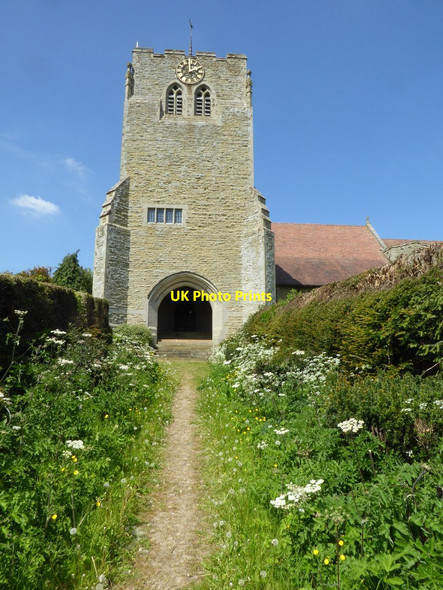 Photo 6"x4" Tower of Richards Castle church Batchcott c2017