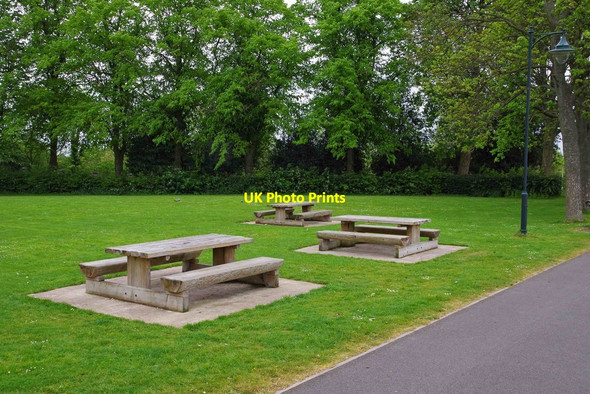 Photo 6"x4" Picnic tables in Dartmouth Park, West Bromwich West Bromwich c2017