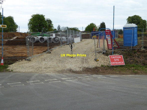 Photo 6"x4" Building site on Fleet Lane Twyning Green c2017