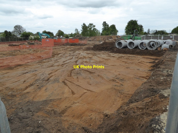 Photo 6"x4" Building site on Fleet Lane Twyning Green c2017 P1
