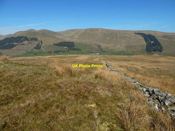 Photo 6"x4" Dry-stone wall above Glen Fruin Shandon\/NS2586 c2017